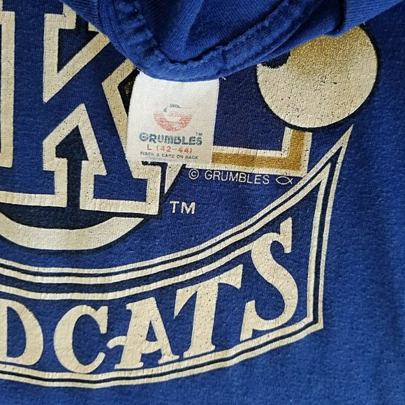 Vintage University of Kentucky Wildcats T Shirt Mascot Single Stitch Mens L Tee - Picture 9 of 11